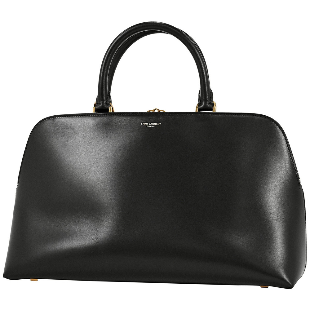 Saint Laurent Sac de Jour Handbag Shoulder Bag Bowling Leather Black